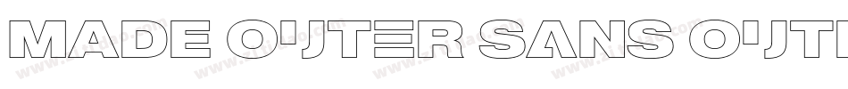 MADE Outer Sans Outline Regular PERSONAL USE字体转换